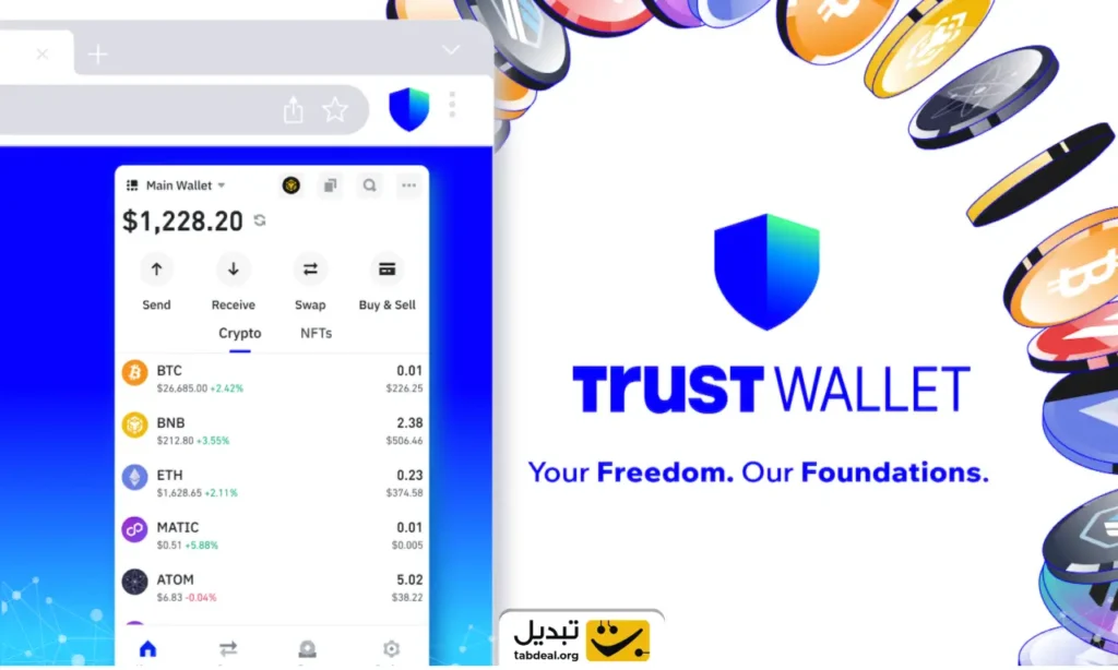  آموزش تبدیل تتر به بی ان بی (BNB) در تراست ولت 